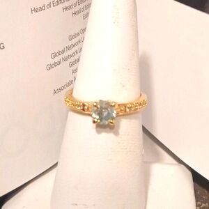 1.65 CT Ocean BLUE/GREEN Diamond Ring